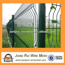 Зеленый винил покрытием сварной сетки забор (Китай производитель)